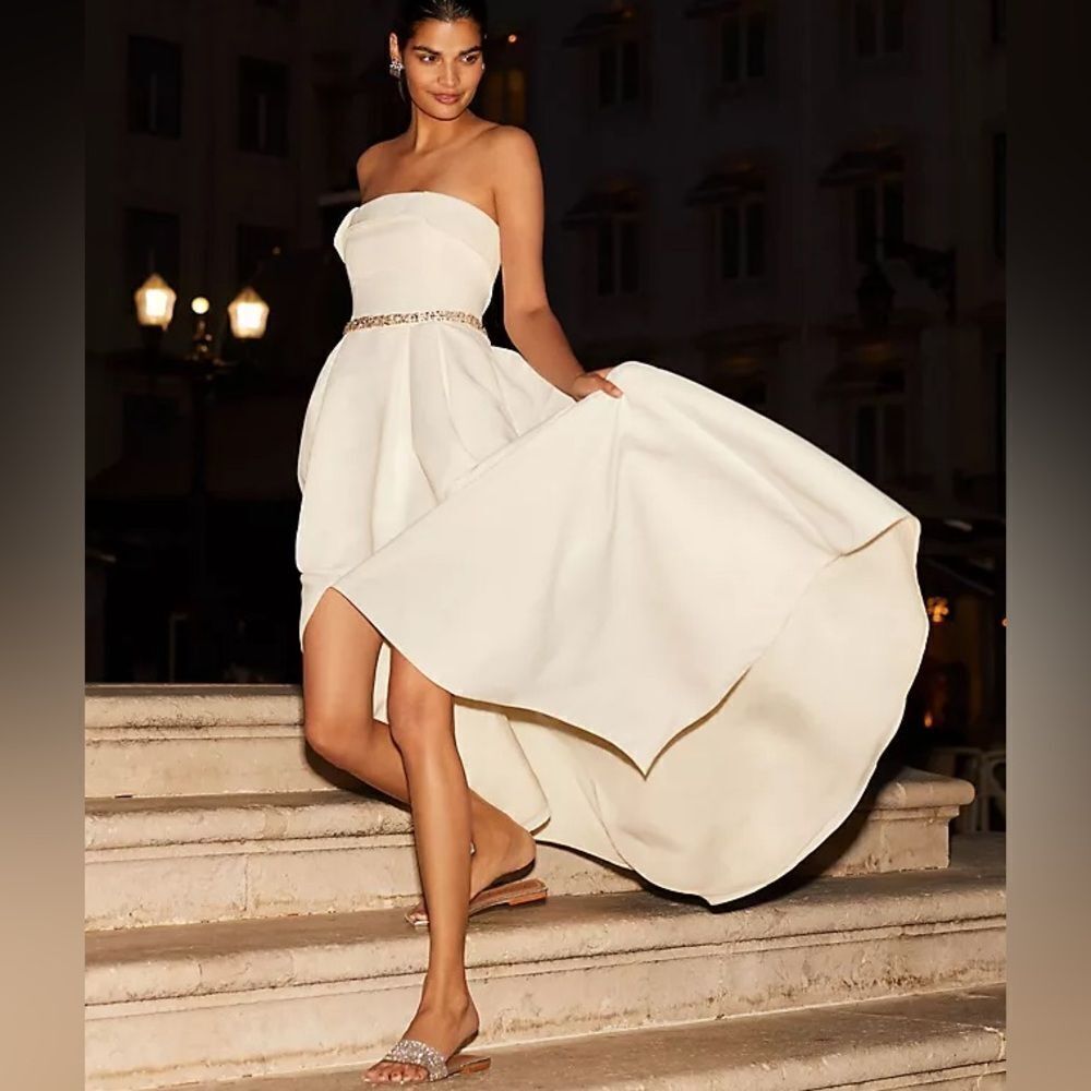 Anthropologie Sachin & Babi Brielle Strapless Embellished A-Line Gown/ size 6 - Picture 4 of 15